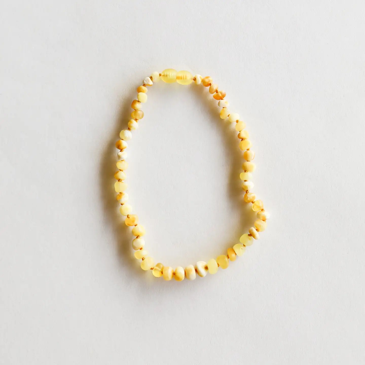 Raw Baltic Butterscotch Amber Necklace 33cm (Baby)