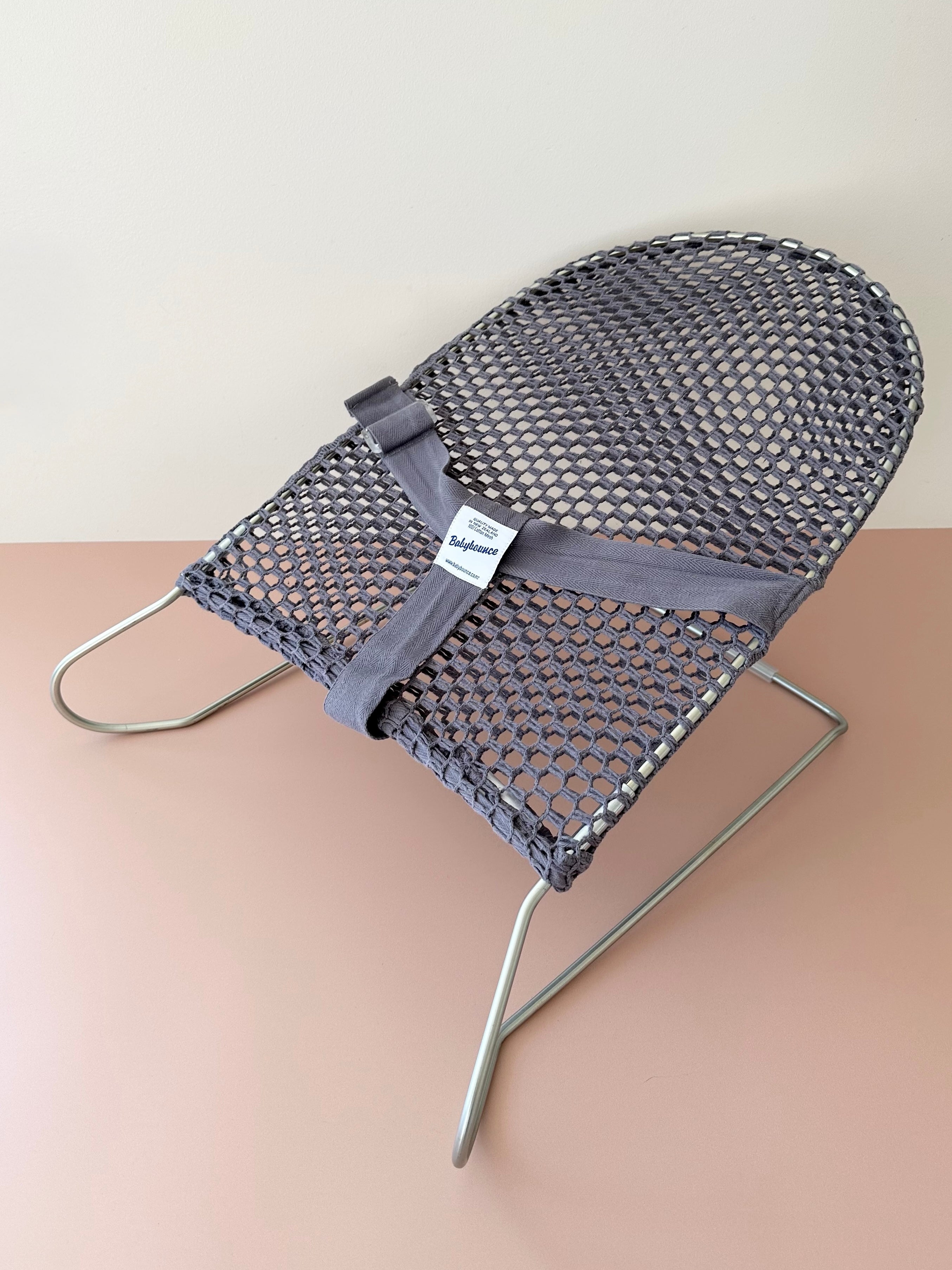 Crochet Baby Bouncer Grey