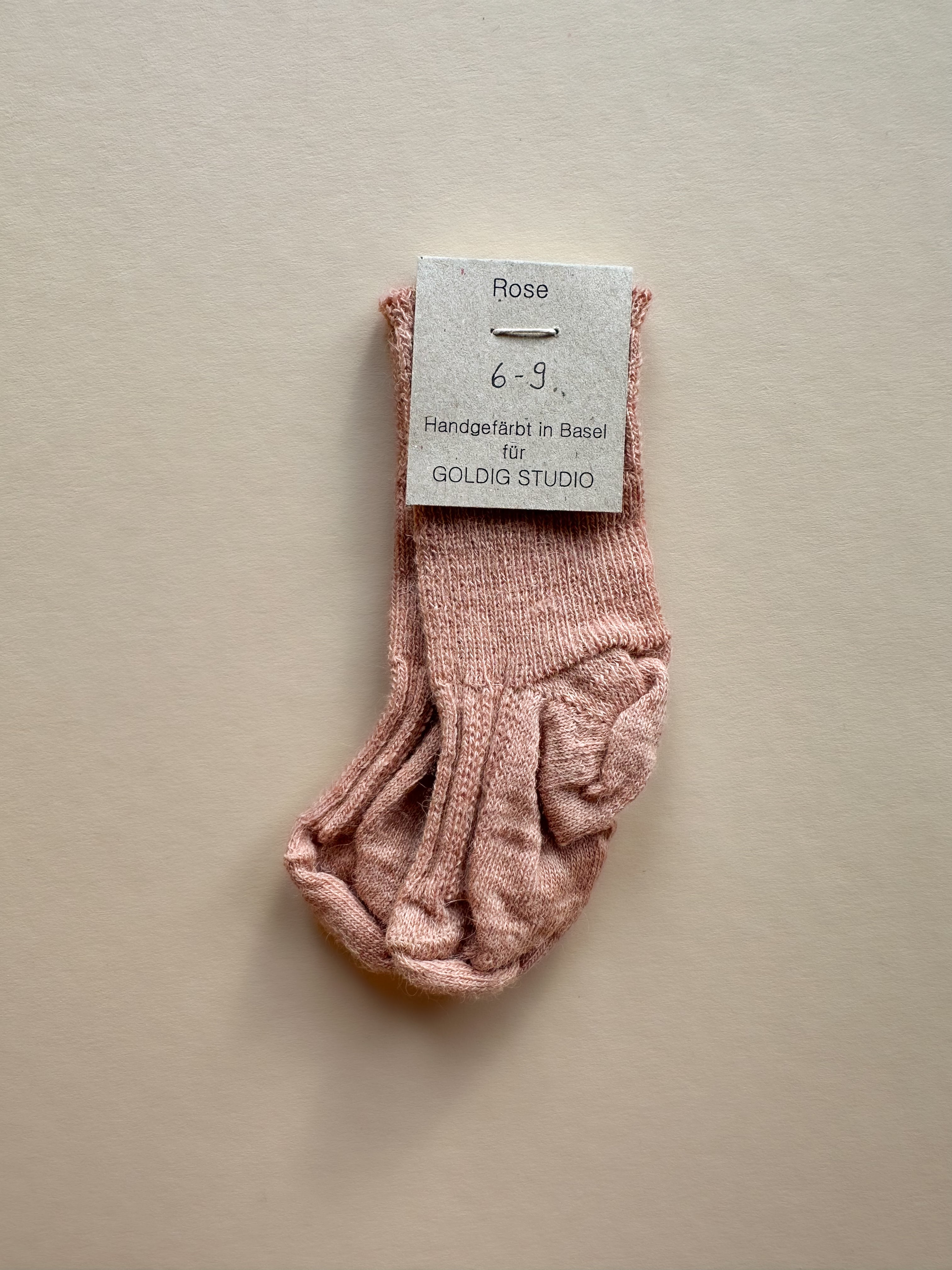 Naturally Hand-Dyed Wool Socks - Baby
